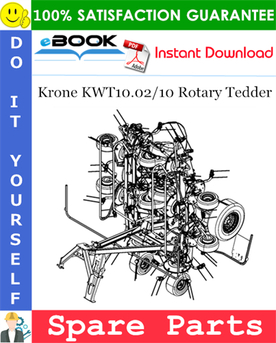 Krone KWT10.02/10 Rotary Tedder Spare Parts Catalog
