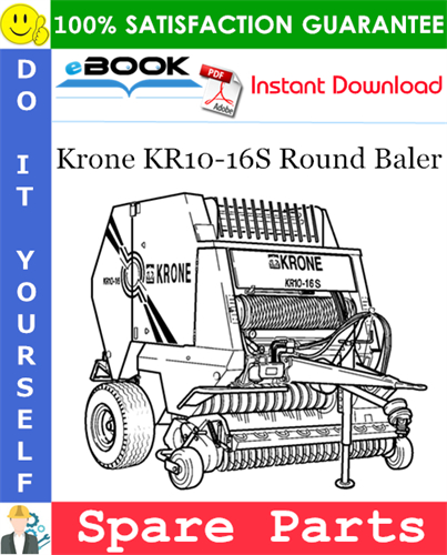 Krone KR10-16S Round Baler Spare Parts Catalog