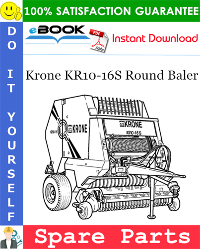 Krone KR10-16S Round Baler Spare Parts Catalog