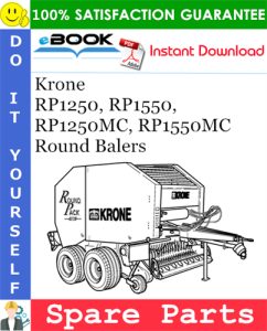 Krone RP1250, RP1550, RP1250MC, RP1550MC Round Balers Spare Parts Catalog