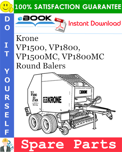 Krone VP1500, VP1800, VP1500MC, VP1800MC Round Balers Spare Parts Catalog