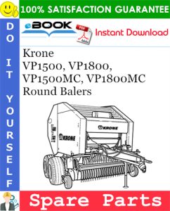 Krone VP1500, VP1800, VP1500MC, VP1800MC Round Balers Spare Parts Catalog