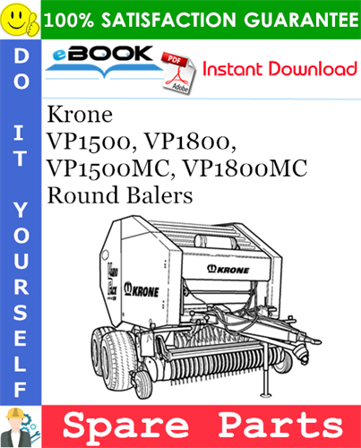 Krone VP1500, VP1800, VP1500MC, VP1800MC Round Balers Spare Parts Catalog