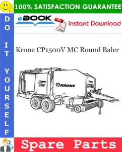 Krone CP1500V MC Round Baler Spare Parts Catalog