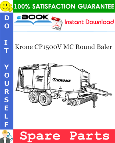 Krone CP1500V MC Round Baler Spare Parts Catalog