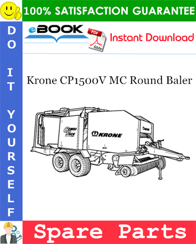 Krone CP1500V MC Round Baler Spare Parts Catalog