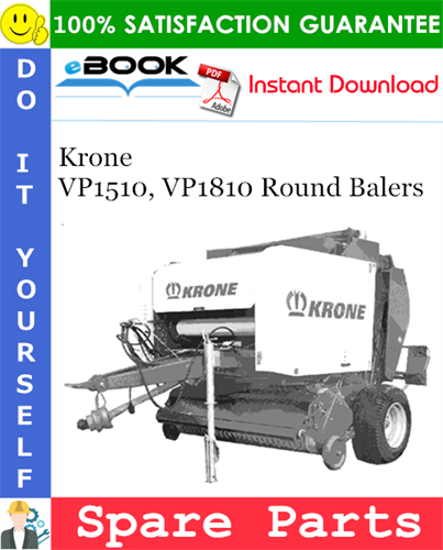 Krone VP1510, VP1810 Round Balers Spare Parts Catalog