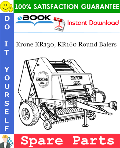 Krone KR130, KR160 Round Balers Spare Parts Catalog