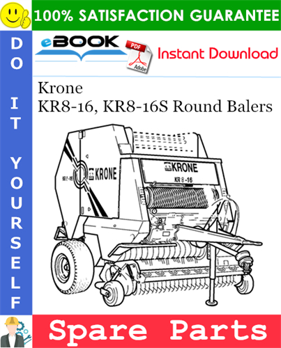 Krone KR8-16, KR8-16S Round Balers Spare Parts Catalog