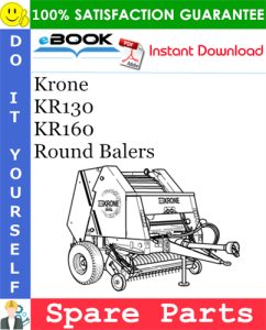 Krone KR130, KR160 Round Balers Spare Parts Catalog