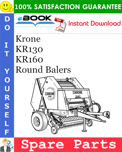 Krone KR130, KR160 Round Balers Spare Parts Catalog