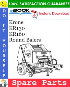 Krone KR130, KR160 Round Balers Spare Parts Catalog
