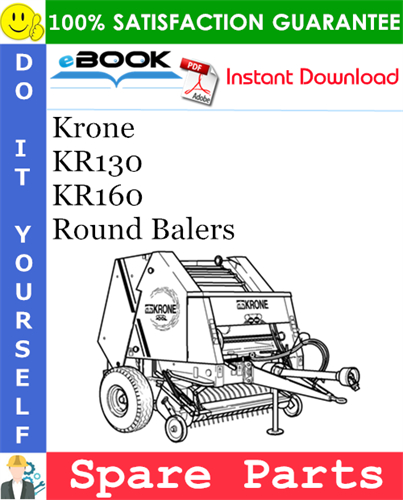 Krone KR130, KR160 Round Balers Spare Parts Catalog