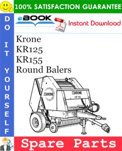 Krone KR125, KR155 Round Balers Spare Parts Catalog