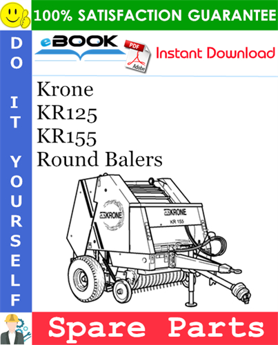 Krone KR125, KR155 Round Balers Spare Parts Catalog