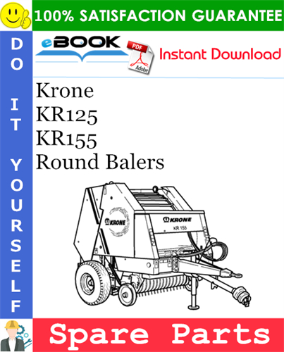 Krone KR125, KR155 Round Balers Spare Parts Catalog