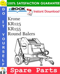 Krone KR125, KR155 Round Balers Spare Parts Catalog