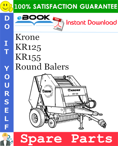 Krone KR125, KR155 Round Balers Spare Parts Catalog