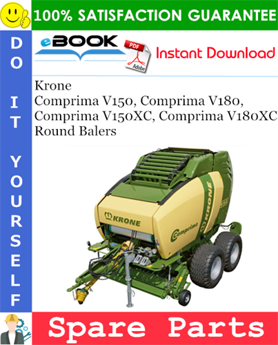 Krone Comprima V150, Comprima V180, Comprima V150XC, Comprima V180XC Round Balers