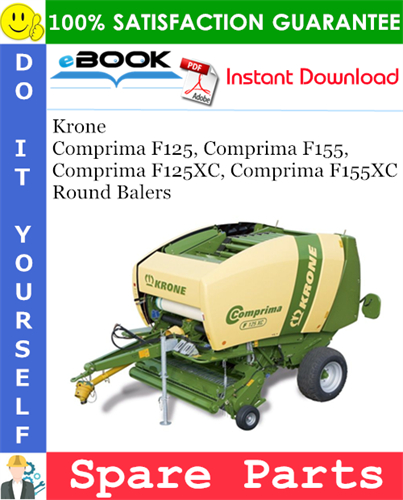 Krone Comprima F125, Comprima F155, Comprima F125XC, Comprima F155XC Round Balers