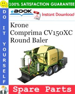 Krone Comprima CV150XC Round Baler Spare Parts Catalog