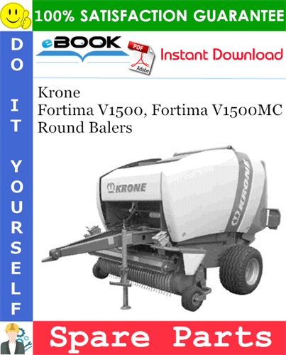 Krone Fortima V1500, Fortima V1500MC Round Balers Spare Parts Catalog