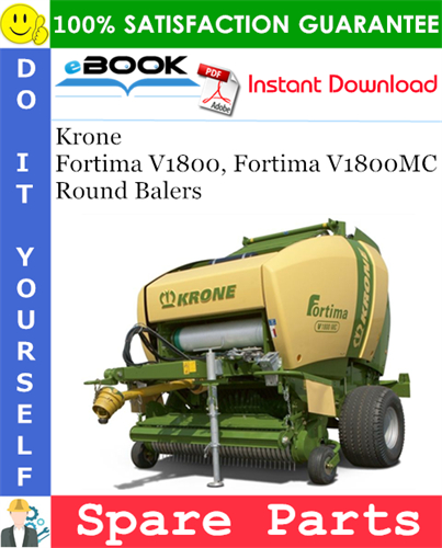 Krone Fortima V1800, Fortima V1800MC Round Balers Spare Parts Catalog