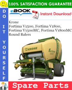 Krone Fortima V1500, Fortima V1800, Fortima V1500MC, Fortima V1800MC Round Balers