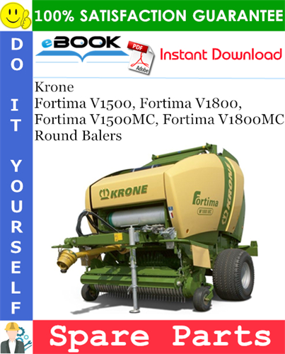 Krone Fortima V1500, Fortima V1800, Fortima V1500MC, Fortima V1800MC Round Balers