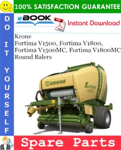 Krone Fortima V1500, Fortima V1800, Fortima V1500MC, Fortima V1800MC Round Balers