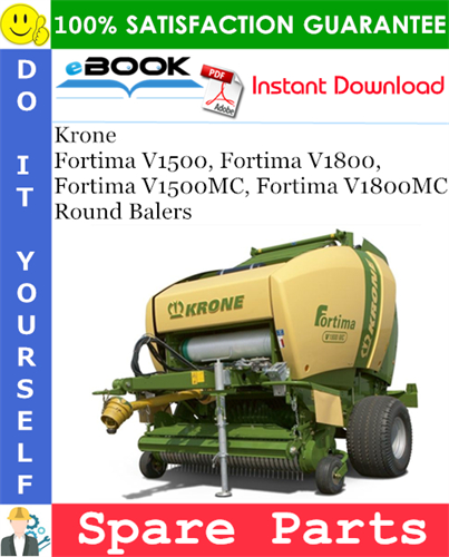 Krone Fortima V1500, Fortima V1800, Fortima V1500MC, Fortima V1800MC Round Balers