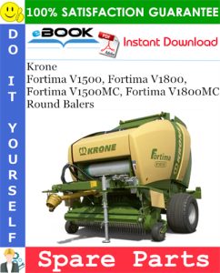 Krone Fortima V1500, Fortima V1800, Fortima V1500MC, Fortima V1800MC Round Balers