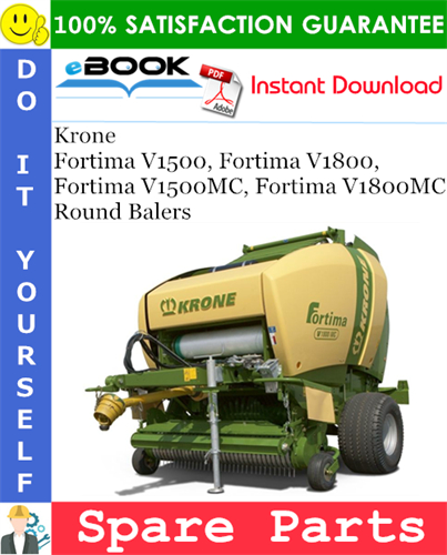 Krone Fortima V1500, Fortima V1800, Fortima V1500MC, Fortima V1800MC Round Balers