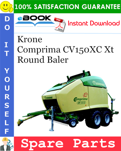 Krone Comprima CV150XC Xt Round Baler Spare Parts Catalog