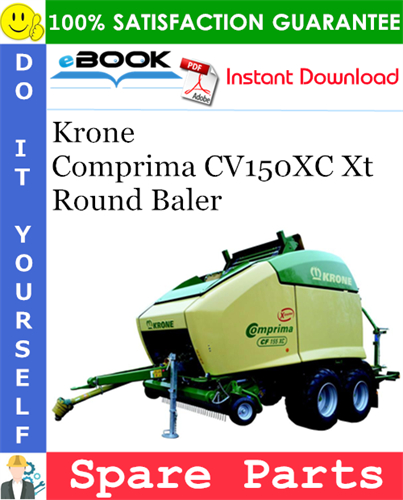 Krone Comprima CV150XC Xt Round Baler Spare Parts Catalog