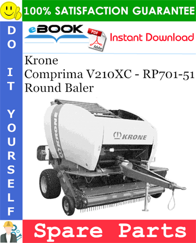 Krone Comprima V210XC - RP701-51 Round Baler Spare Parts Catalog