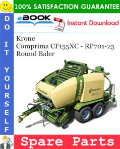 Krone Comprima CF155XC - RP701-25 Round Baler Spare Parts Catalog