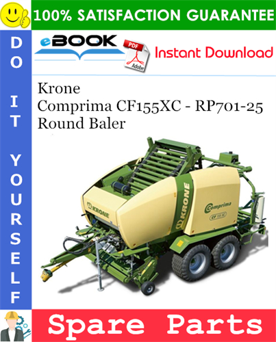Krone Comprima CF155XC - RP701-25 Round Baler Spare Parts Catalog