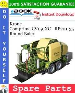 Krone Comprima CV150XC - RP701-35 Round Baler Spare Parts Catalog