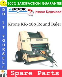 Krone KR-260 Round Baler Spare Parts Catalog