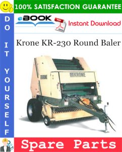 Krone KR-230 Round Baler Spare Parts Catalog