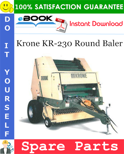 Krone KR-230 Round Baler Spare Parts Catalog