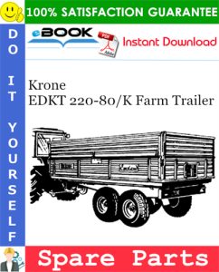 Krone EDKT 220-80/K Farm Trailer Spare Parts Catalog