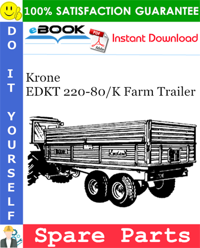 Krone EDKT 220-80/K Farm Trailer Spare Parts Catalog