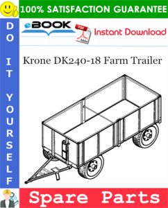 Krone DK240-18 Farm Trailer Spare Parts Catalog