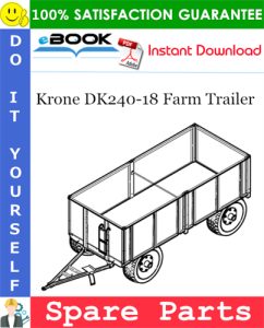 Krone DK240-18 Farm Trailer Spare Parts Catalog