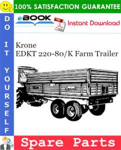 Krone EDKT 220-80/K Farm Trailer Spare Parts Catalog