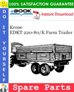 Krone EDKT 220-80/K Farm Trailer Spare Parts Catalog