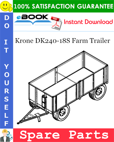Krone DK240-18S Farm Trailer Spare Parts Catalog