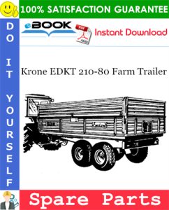 Krone EDKT 210-80 Farm Trailer Spare Parts Catalog